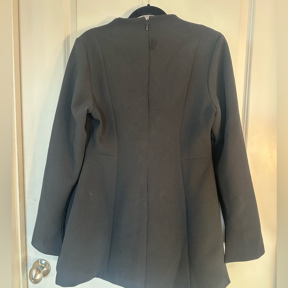Baby Boo Blazer Style Deep V Fit & Flare Mini Cocktail Dress, Size XXL - Picture 5 of 10